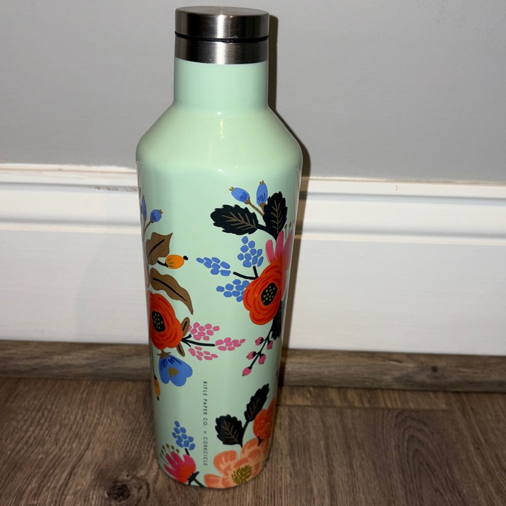 Rifle Paper Co. Mint Floral Bottle